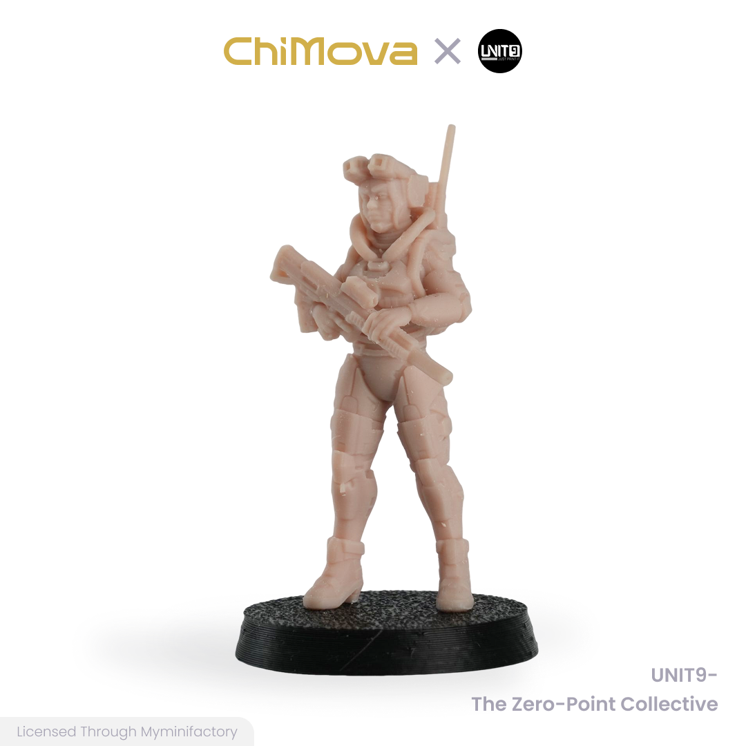 UNIT9 The Zero Point Collective unpainted 32mm resin miniature set for DND tabletop gaming and collectors, view 7