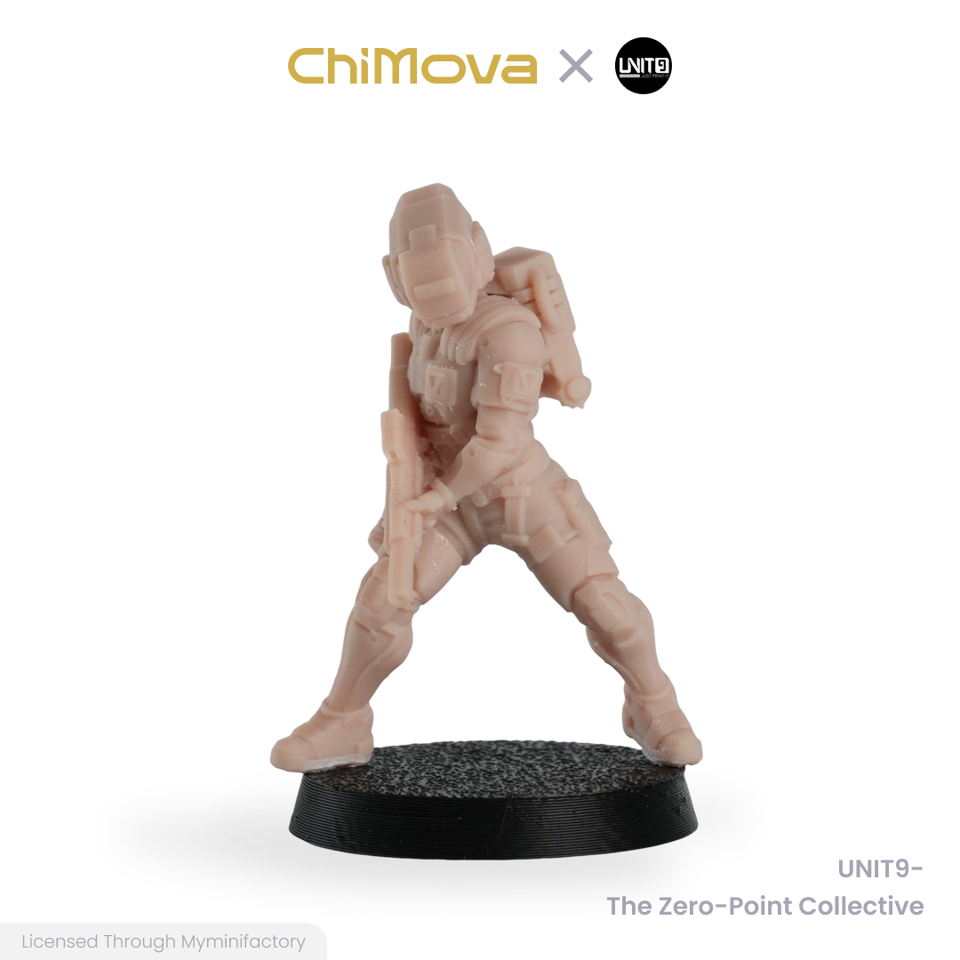 UNIT9 The Zero Point Collective unpainted 32mm resin miniature set for DND tabletop gaming and collectors, view 8