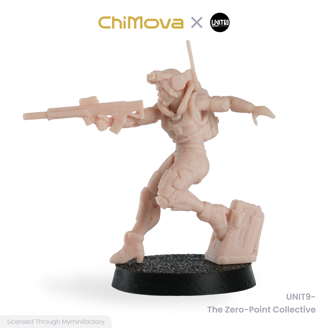 UNIT9 The Zero Point Collective unpainted 32mm resin miniature set for DND tabletop gaming and collectors, view 11