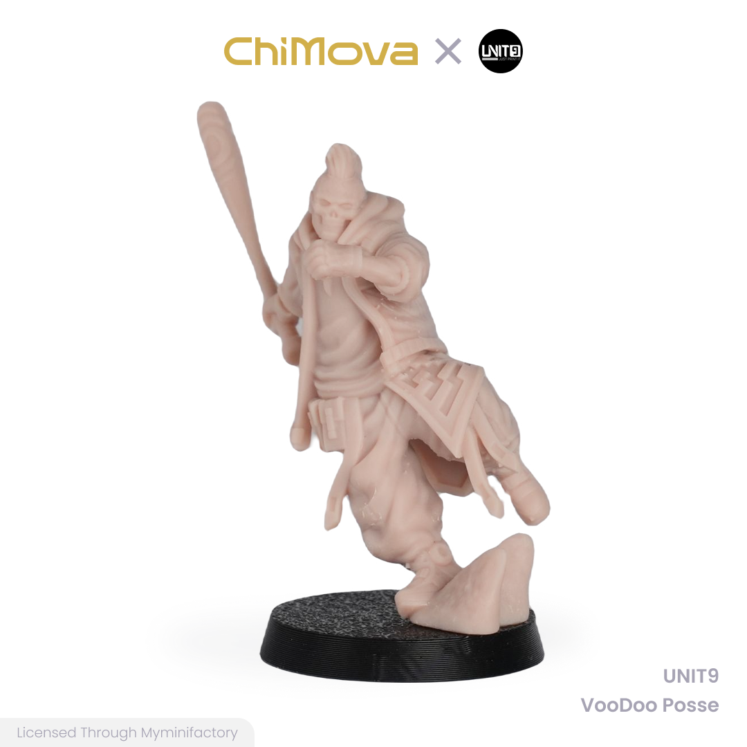 UNIT9 VooDoo Posse unpainted 32mm resin miniature set for DND tabletop gaming and collectors, view 5