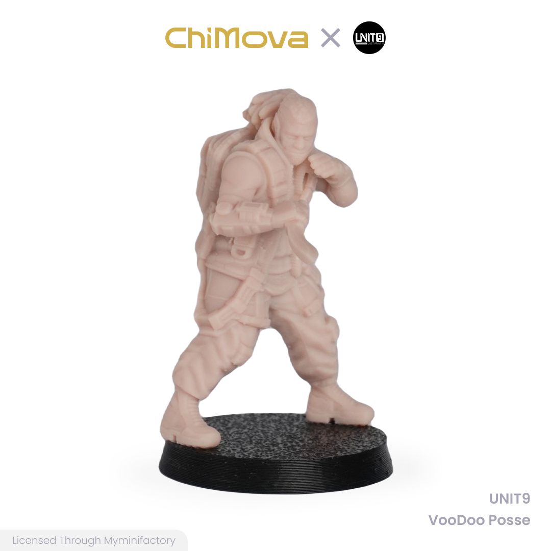 UNIT9 VooDoo Posse unpainted 32mm resin miniature set for DND tabletop gaming and collectors, view 6