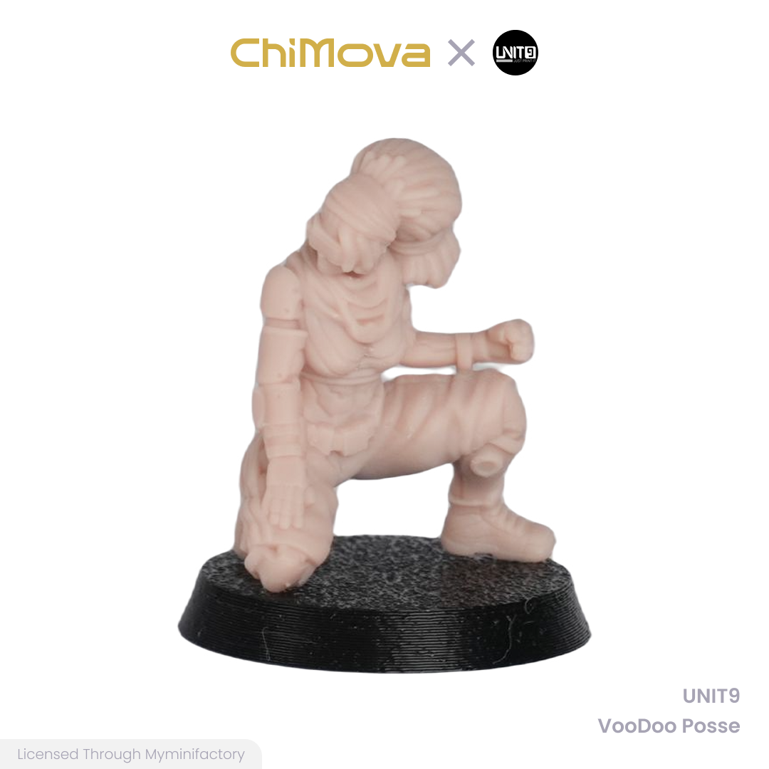 UNIT9 VooDoo Posse unpainted 32mm resin miniature set for DND tabletop gaming and collectors, view 7