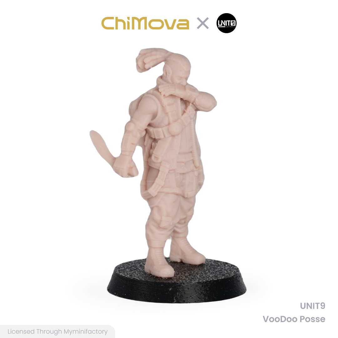 UNIT9 VooDoo Posse unpainted 32mm resin miniature set for DND tabletop gaming and collectors, view 8