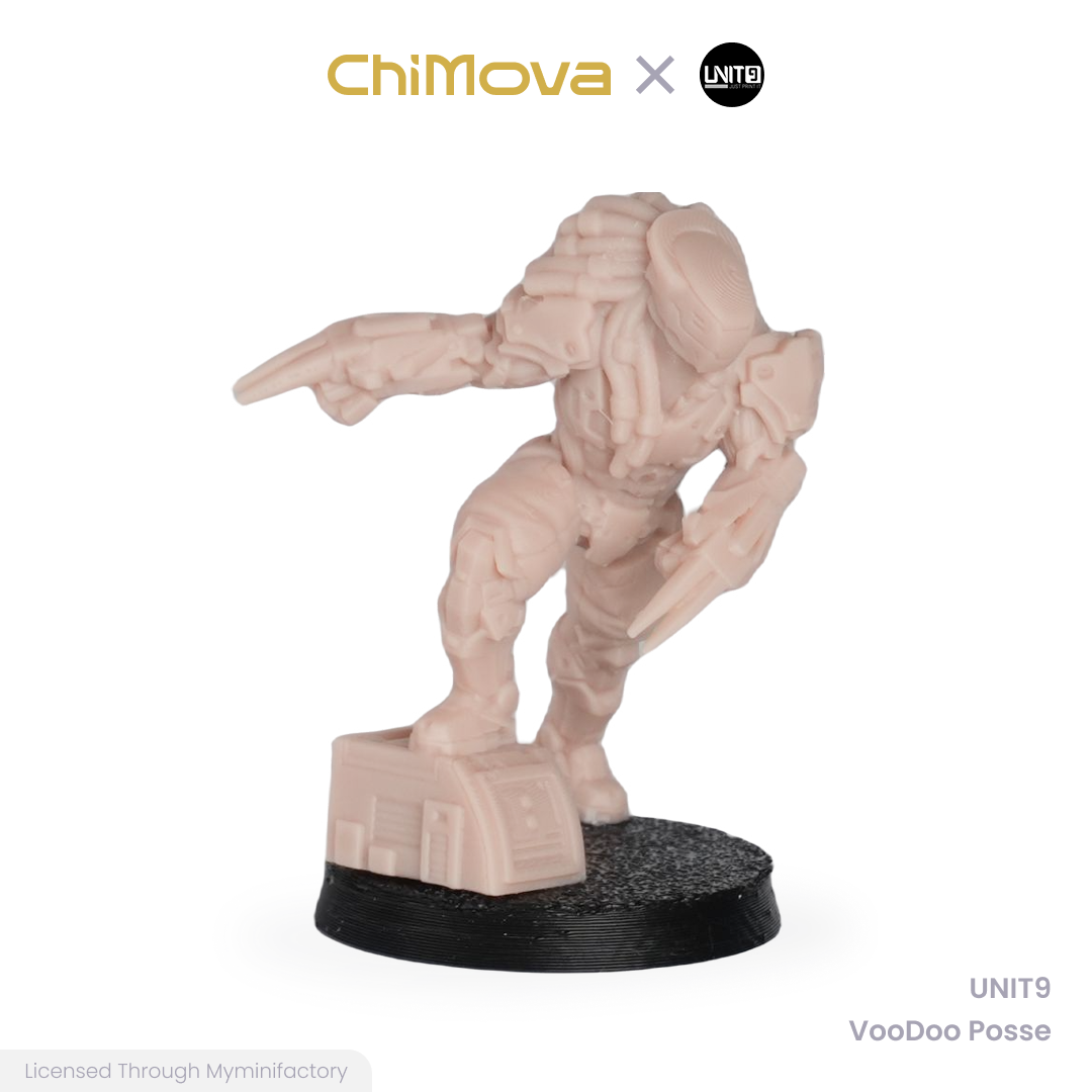 UNIT9 VooDoo Posse unpainted 32mm resin miniature set for DND tabletop gaming and collectors, view 9