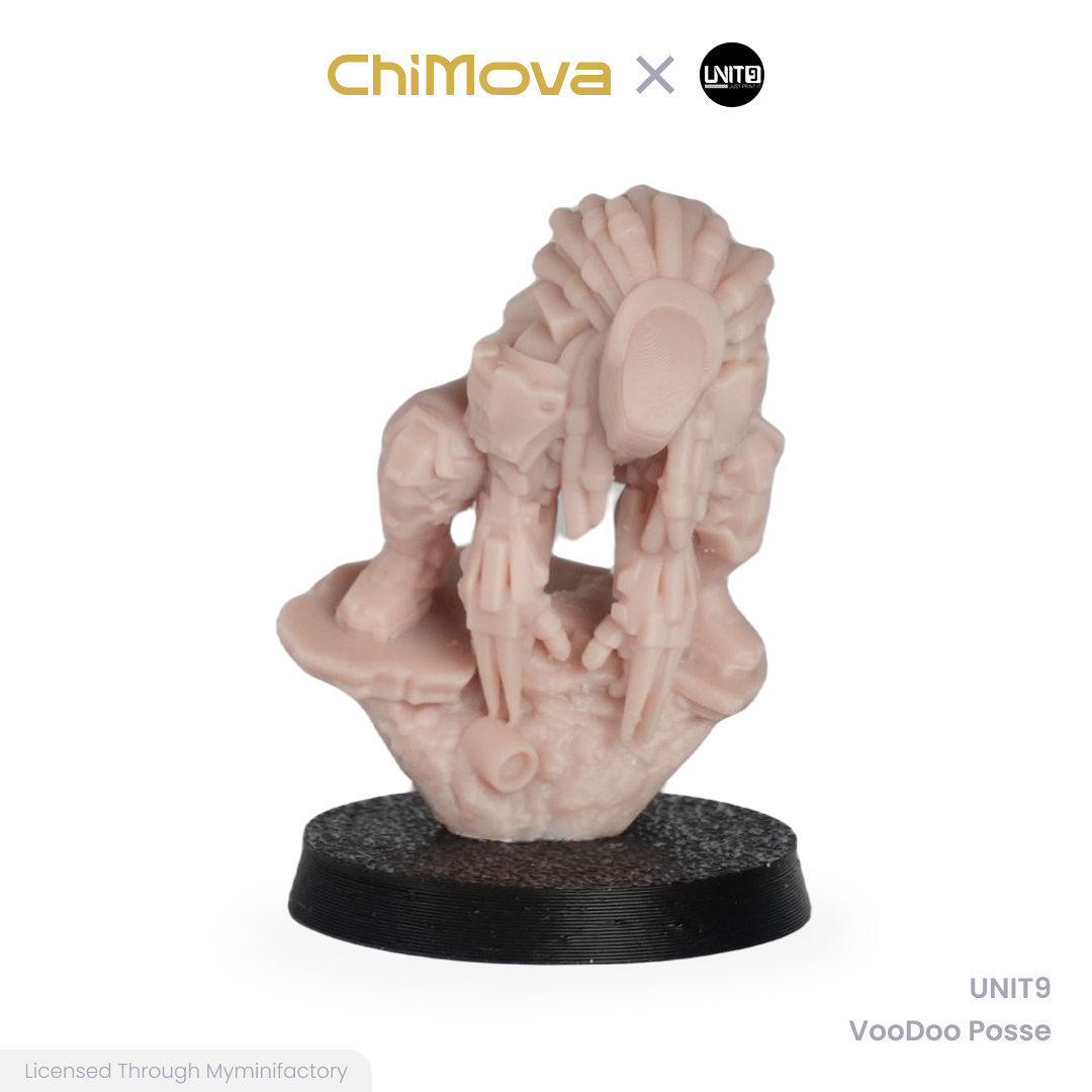 UNIT9 VooDoo Posse unpainted 32mm resin miniature set for DND tabletop gaming and collectors, view 10