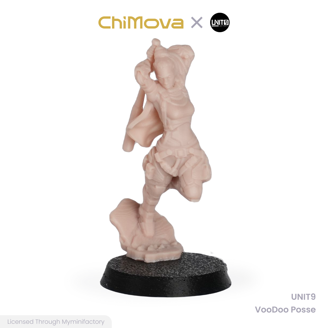 UNIT9 VooDoo Posse unpainted 32mm resin miniature set for DND tabletop gaming and collectors, view 11