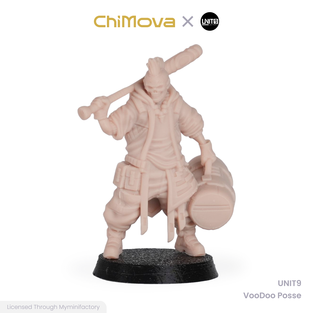 UNIT9 VooDoo Posse unpainted 32mm resin miniature set for DND tabletop gaming and collectors, view 12