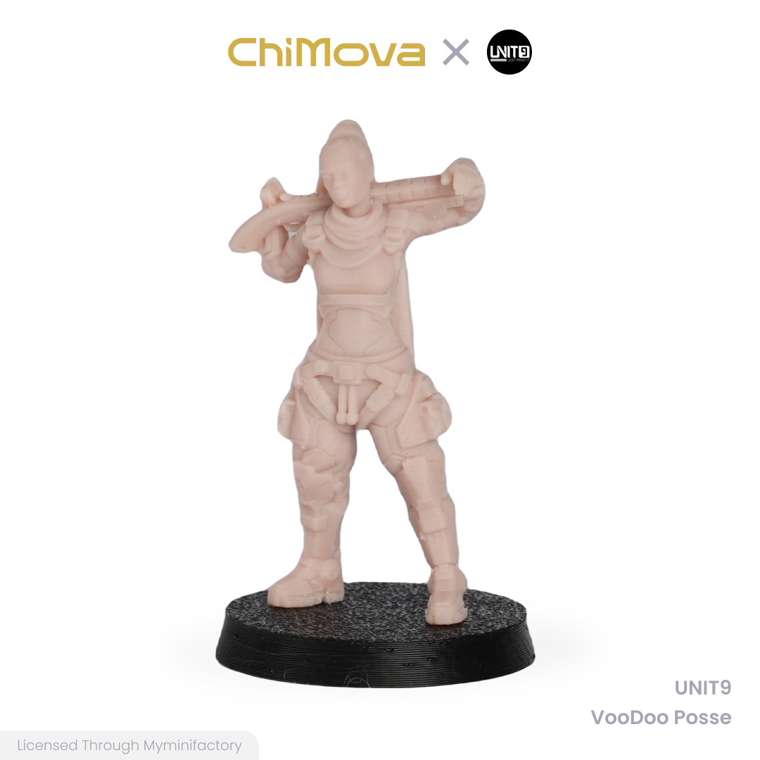 UNIT9 VooDoo Posse unpainted 32mm resin miniature set for DND tabletop gaming and collectors, view 4
