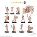 UNIT9: Hashtag Rioters - Unpainted 32mm Resin Miniature Set for War Games
