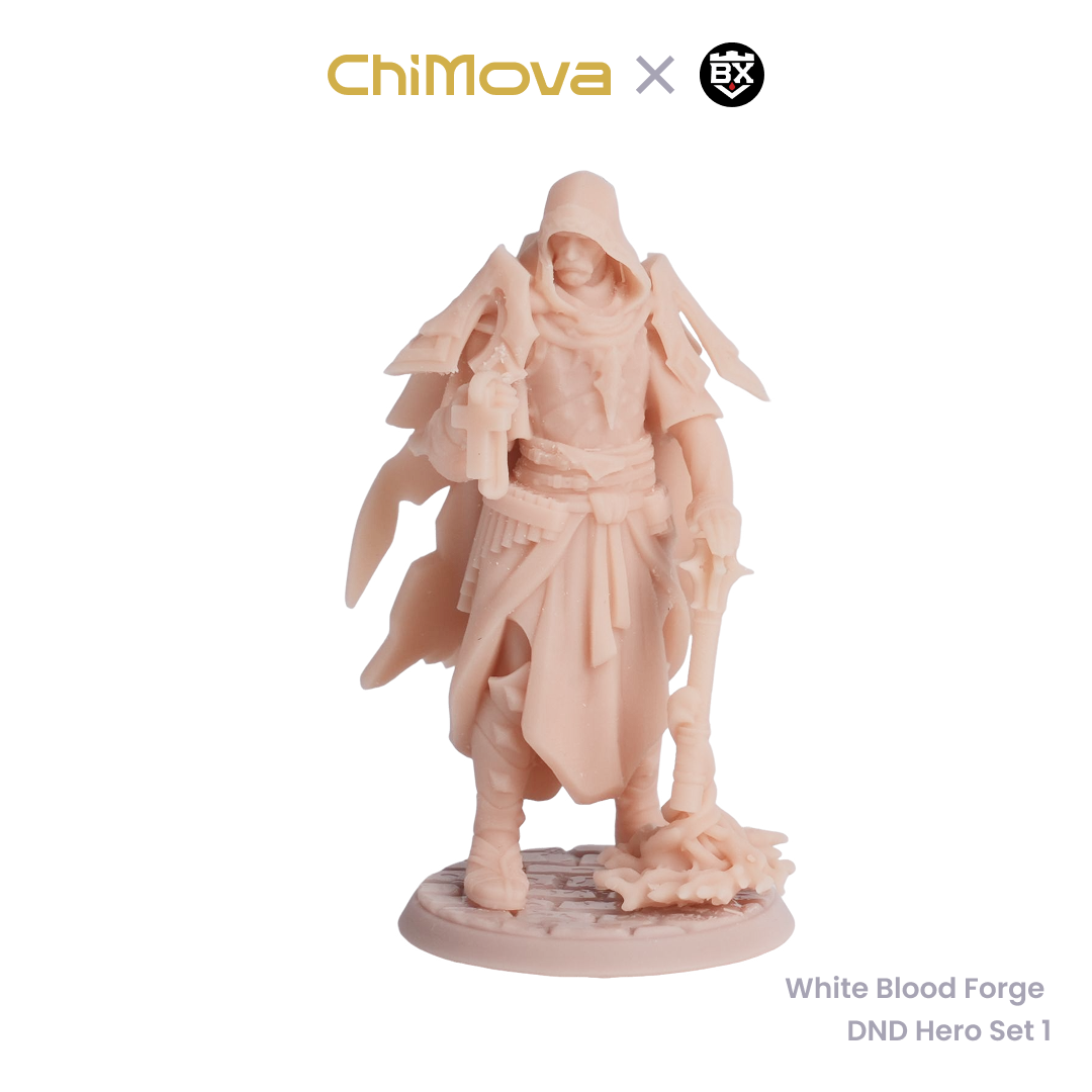 White Blood Forge: DND Hero Set 1 - Unpainted Resin Miniature Set for DND & TRPG product image 1
