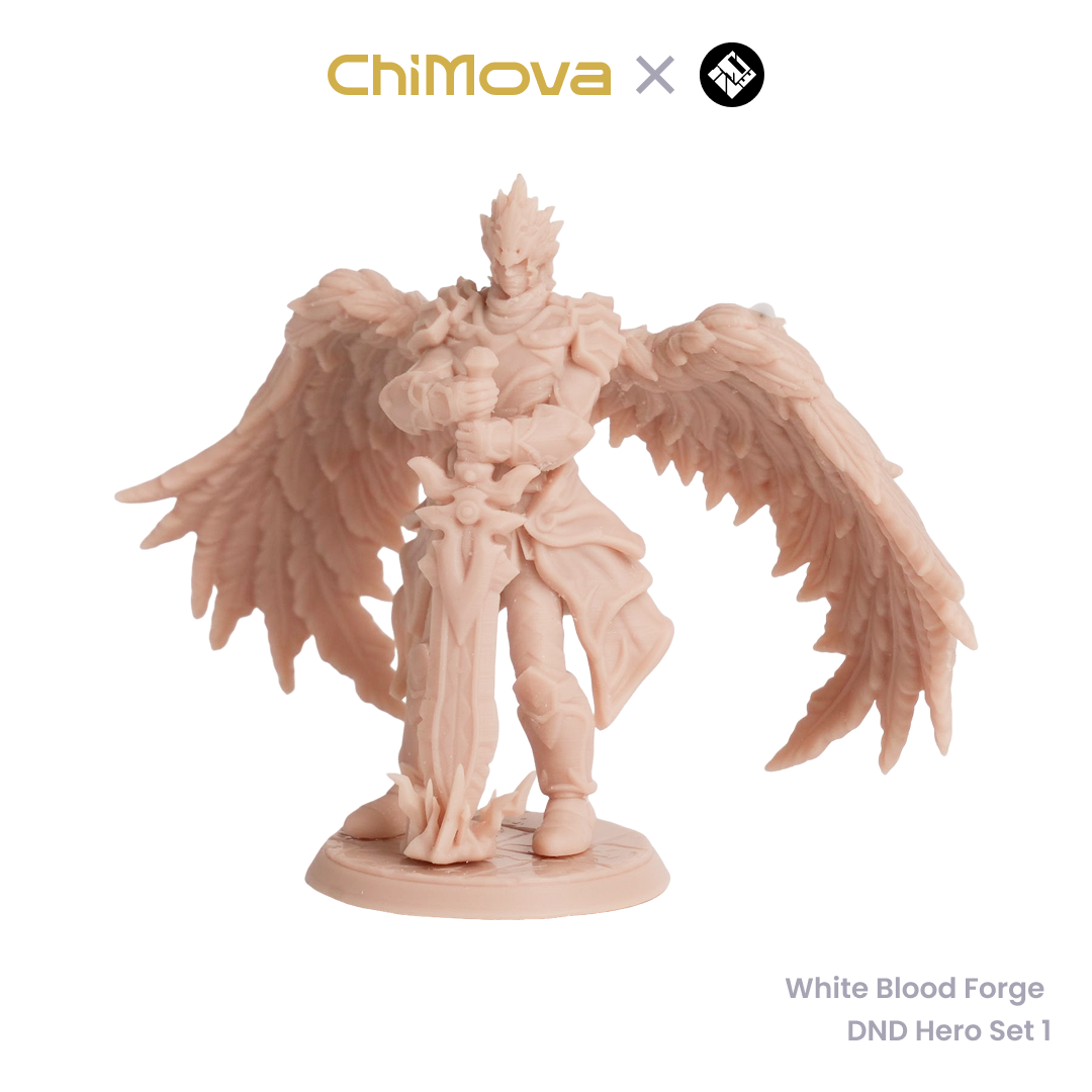 White Blood Forge: DND Hero Set 1 - Unpainted Resin Miniature Set for DND & TRPG product image 3