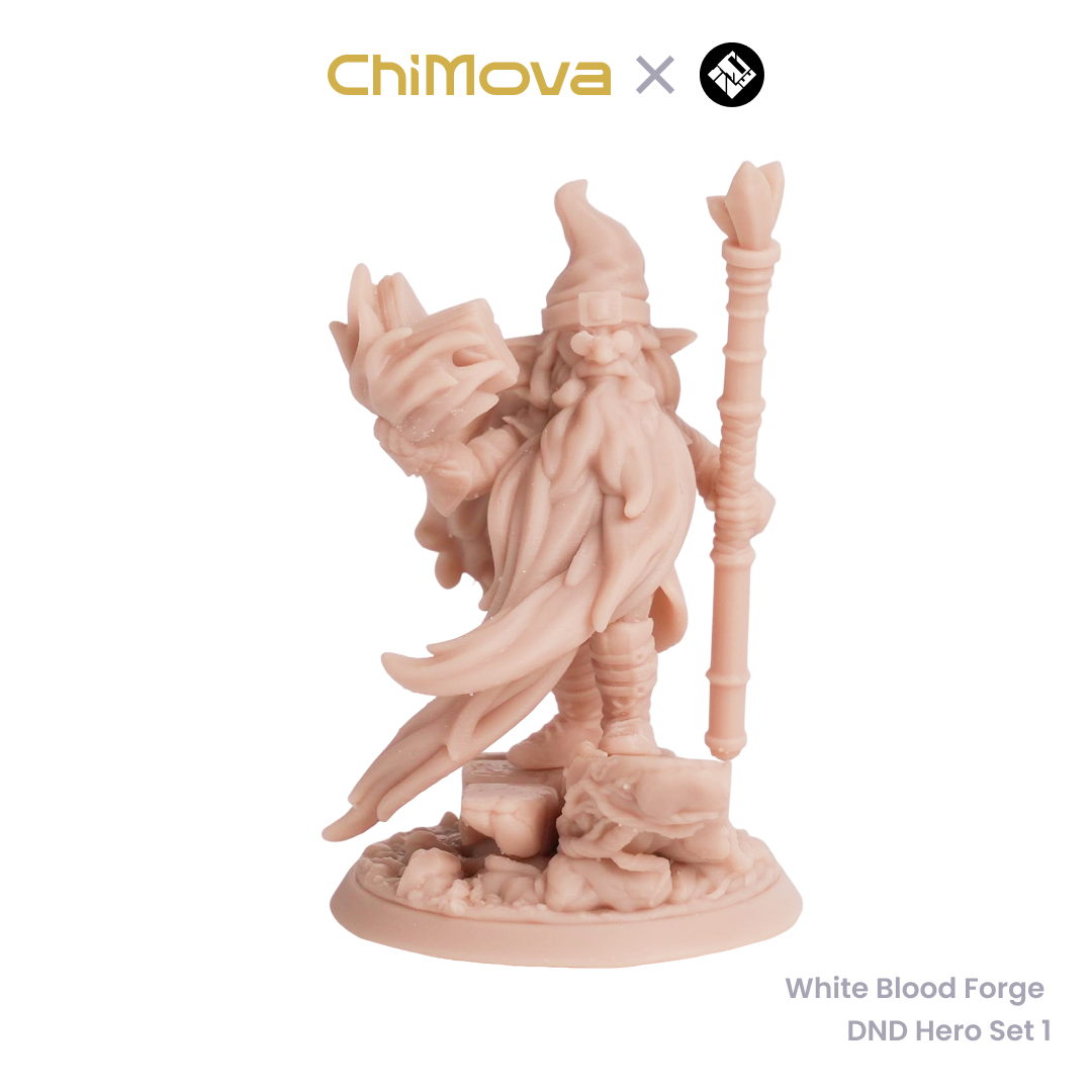 White Blood Forge: DND Hero Set 1 - Unpainted Resin Miniature Set for DND & TRPG product image 5
