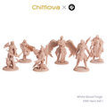 White Blood Forge: DND Hero Set 1 - Unpainted Resin Miniature Set for DND & TRPG product image 6