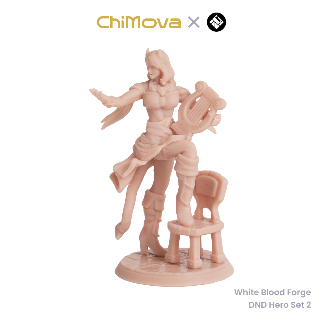 White Blood Forge: DND Hero Set 2 - Unpainted Resin Miniature Set for DND & TRPG product image 3