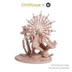 White Blood Forge: Myriad-Sword Maiden - Unpainted Resin Miniature for DND & TRPG product image 3