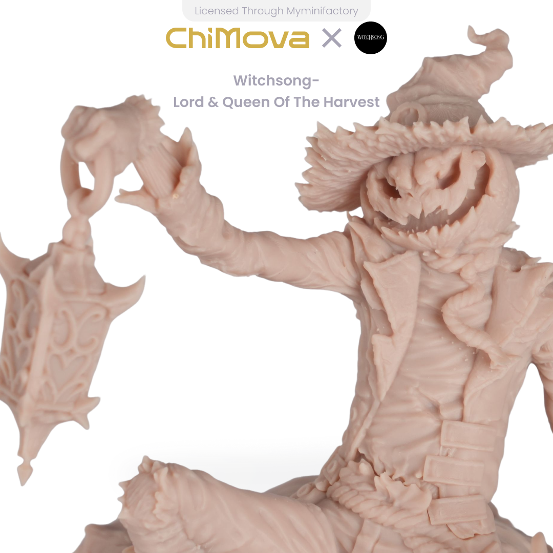 Witchsong Miniatures: Lord & Queen of the Harvest - Unpainted 100mm Resin Miniatures for DND & TRPG