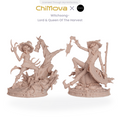 Witchsong Miniatures: Lord & Queen of the Harvest - Unpainted 100mm Resin Miniatures for DND & TRPG