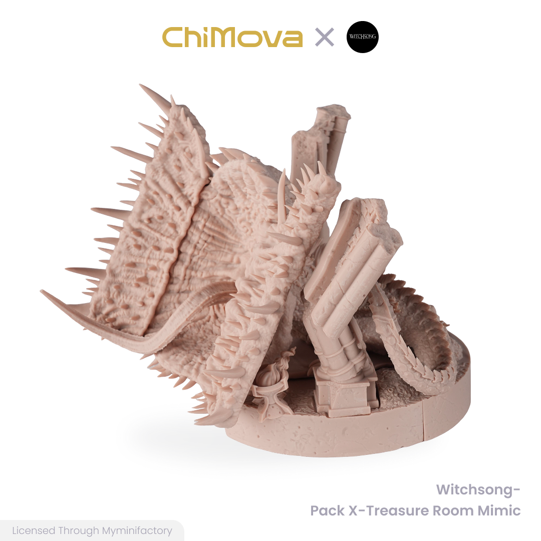 Witchsong Miniatures: Treasure Room Mimic - Unpainted 190mm Resin Miniature Set for DND & TRPG