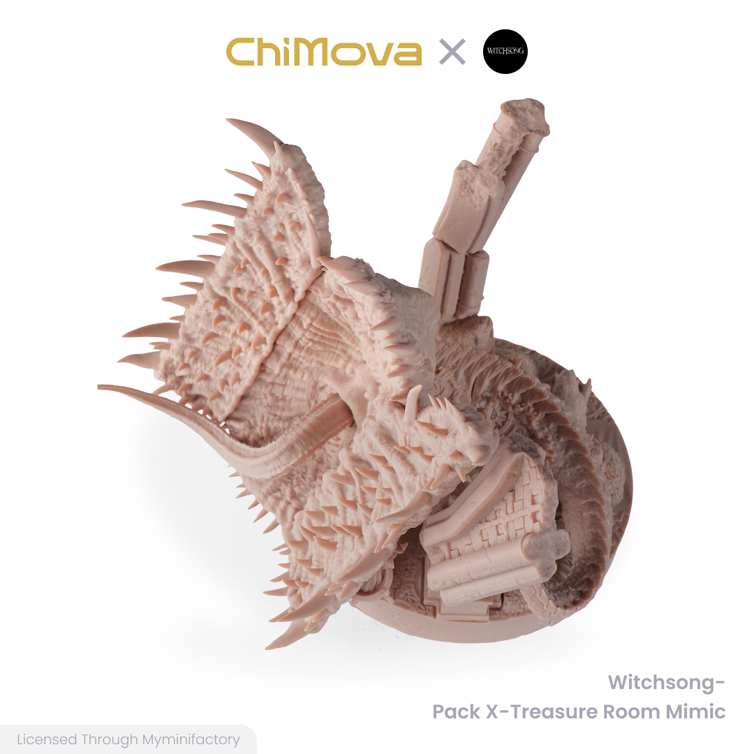 Witchsong Miniatures: Treasure Room Mimic - Unpainted 190mm Resin Miniature Set for DND & TRPG