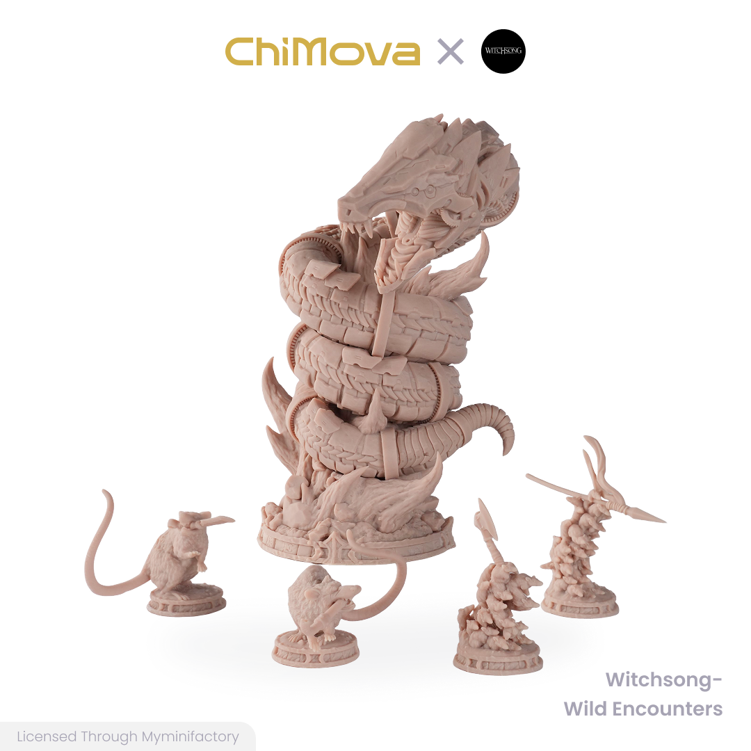Witchsong Miniatures: Wild Encounters - Unpainted 32mm Resin Miniature for DND & TRPG
