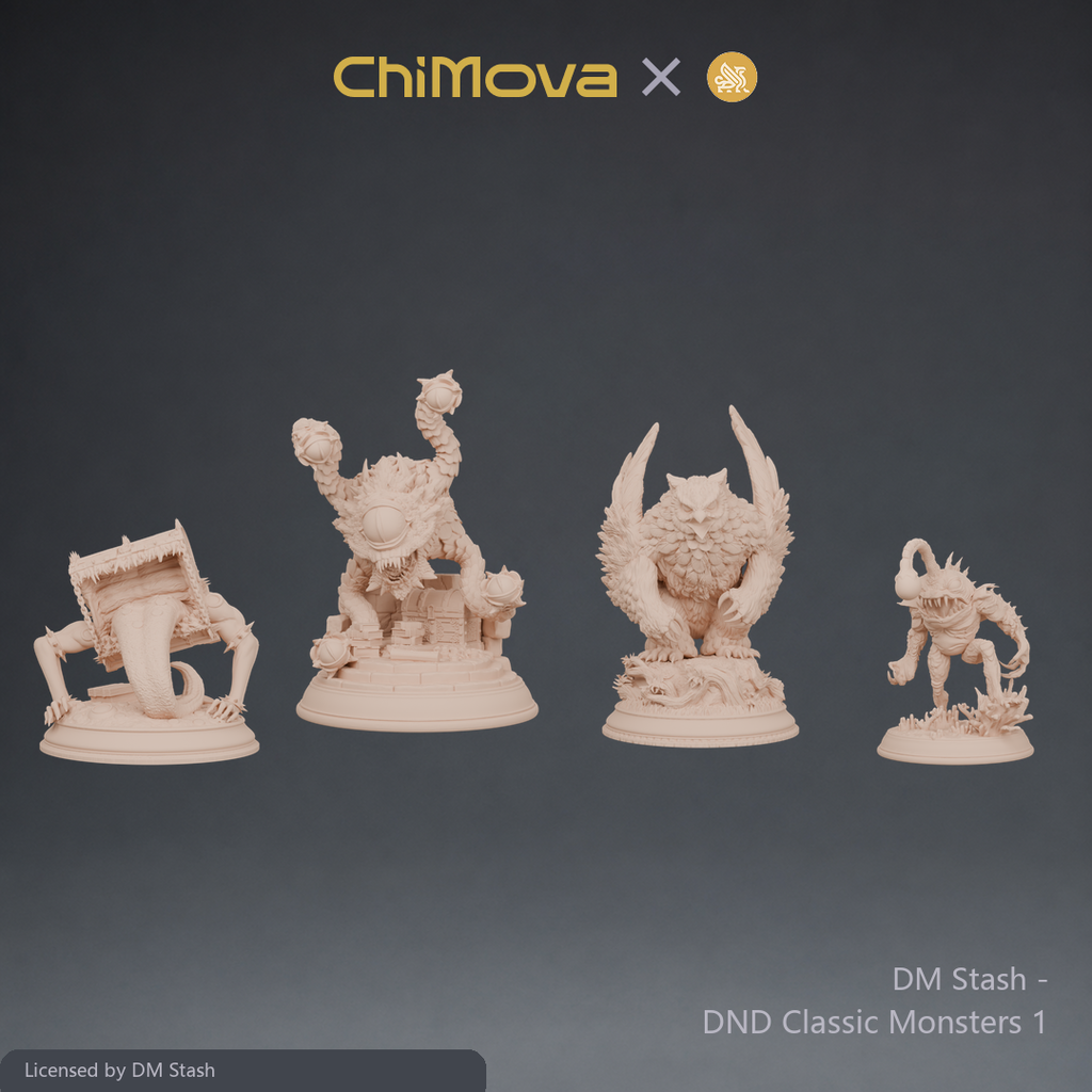 DM Stash: DND Classic Monsters 1 - Unpainted group