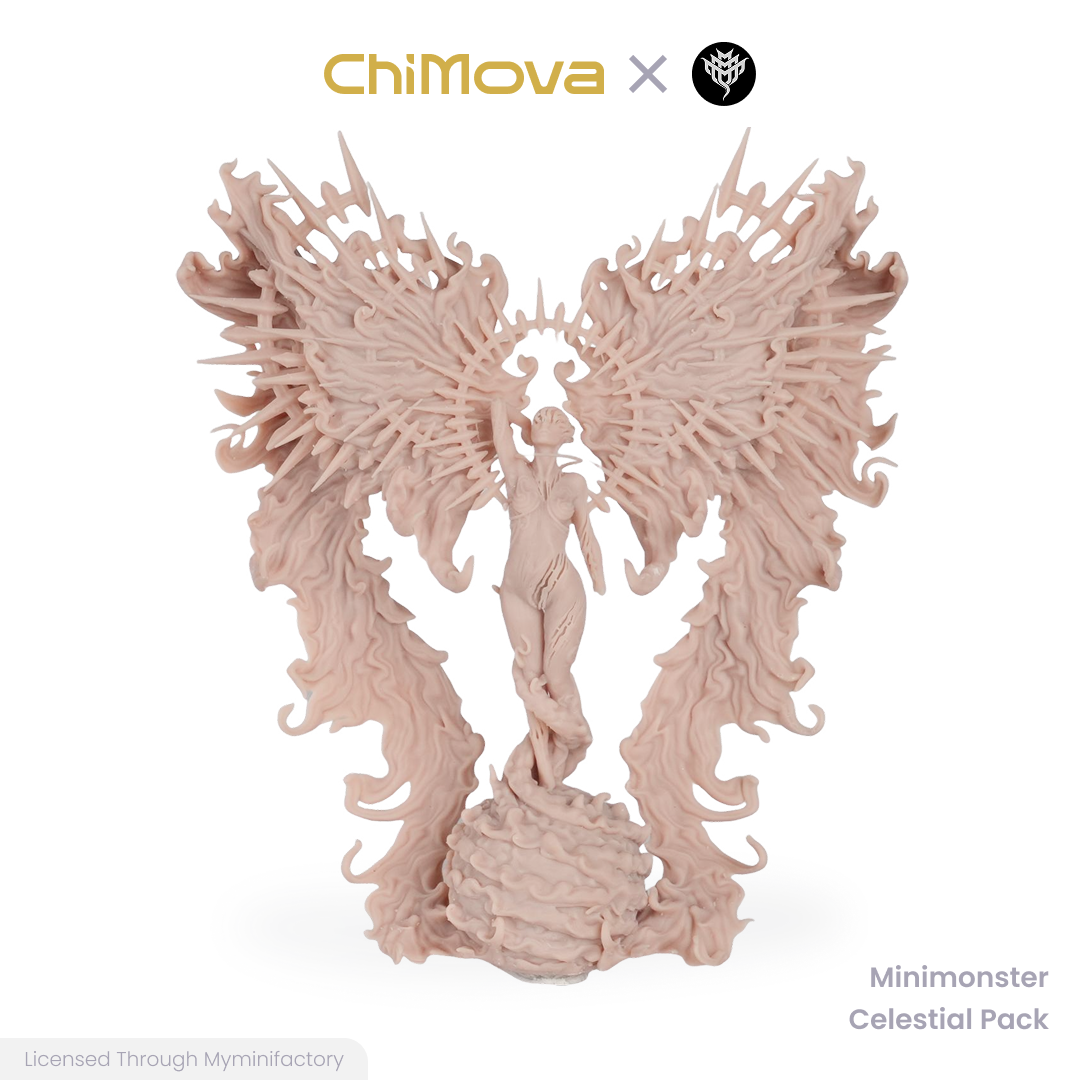 Mini Monster Mayhem Mini Monster Meyhem - Celestial Pack unpainted 32mm resin miniature set for DND tabletop gaming and collectors, view 1