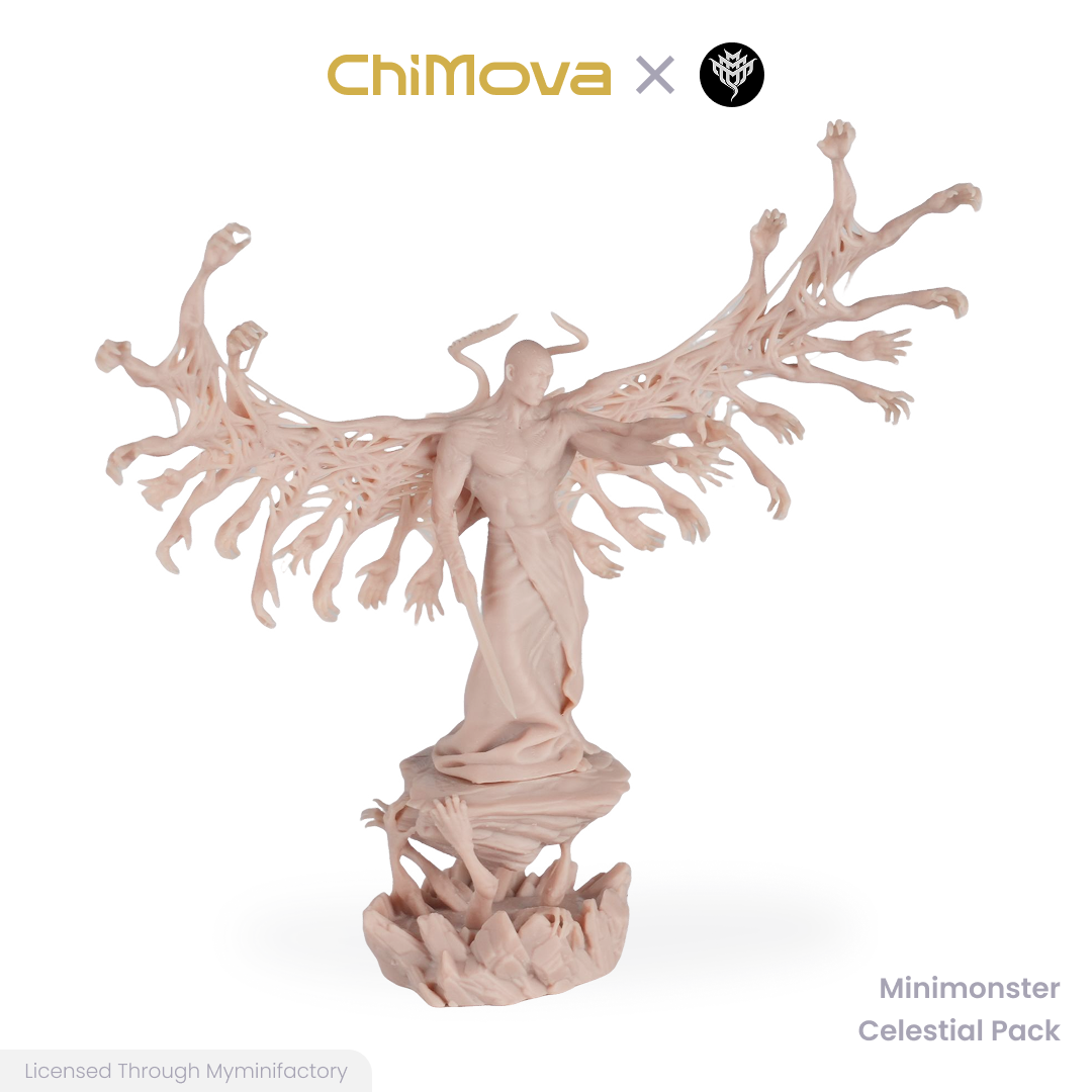 Mini Monster Mayhem Mini Monster Meyhem - Celestial Pack unpainted 32mm resin miniature set for DND tabletop gaming and collectors, view 6