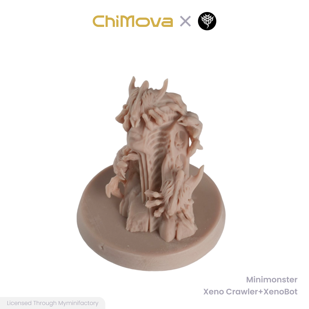 Mini Monster Mayhem Xeno Crawler Xenobot unpainted 32mm resin miniature set for DND tabletop gaming and collectors, view 8