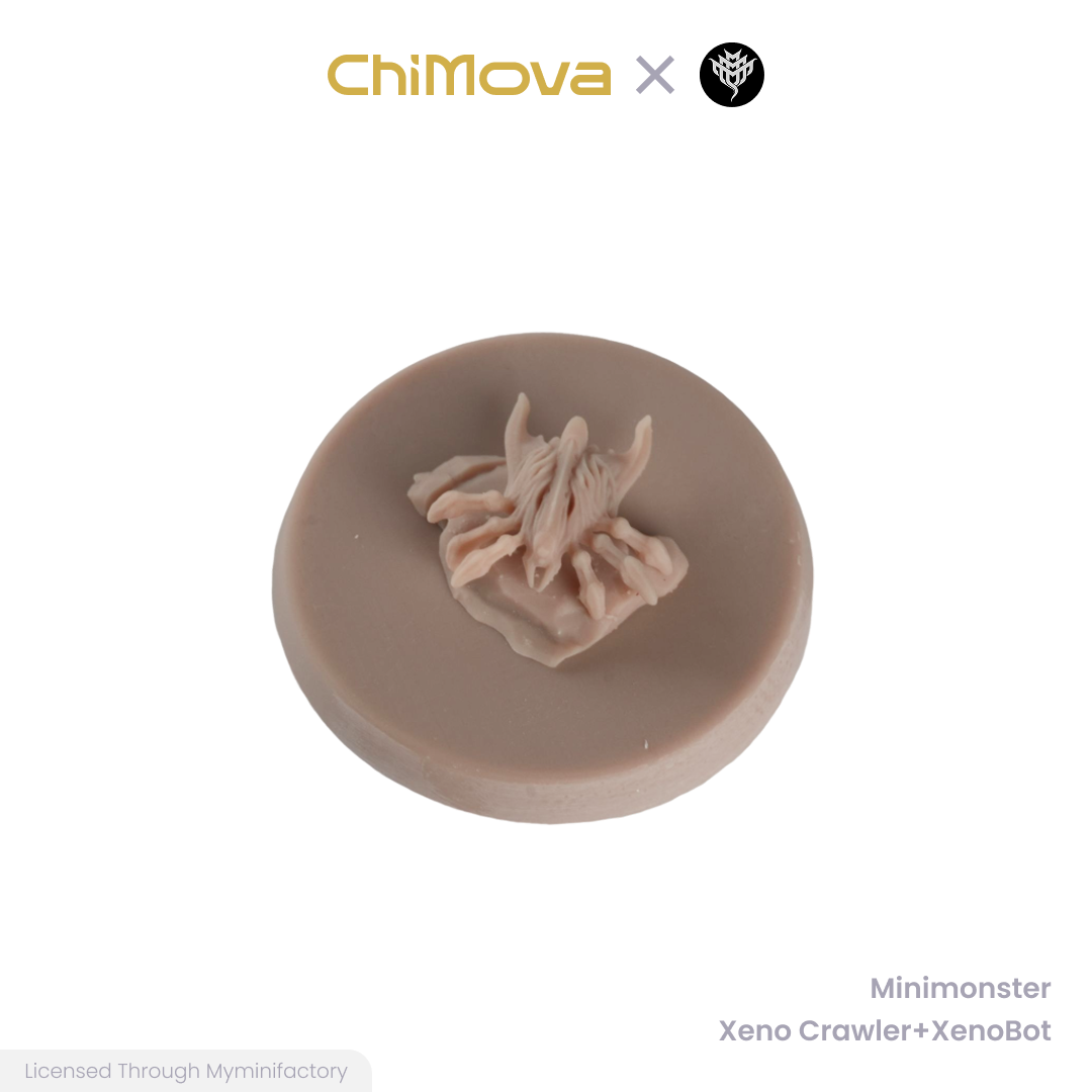 Mini Monster Mayhem Xeno Crawler Xenobot unpainted 32mm resin miniature set for DND tabletop gaming and collectors, view 10