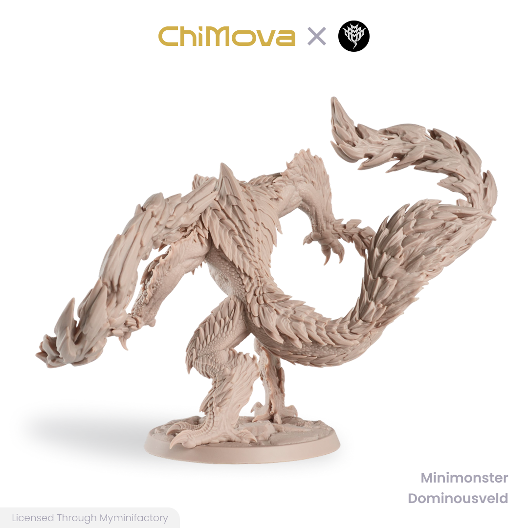 Mini Monster Mayhem Dominousveld unpainted resin miniature for DND tabletop gaming and collectors, view 5