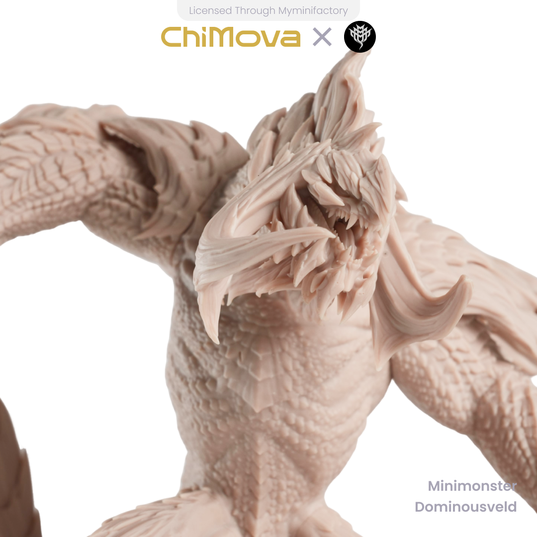 Mini Monster Mayhem Dominousveld unpainted resin miniature for DND tabletop gaming and collectors, view 4