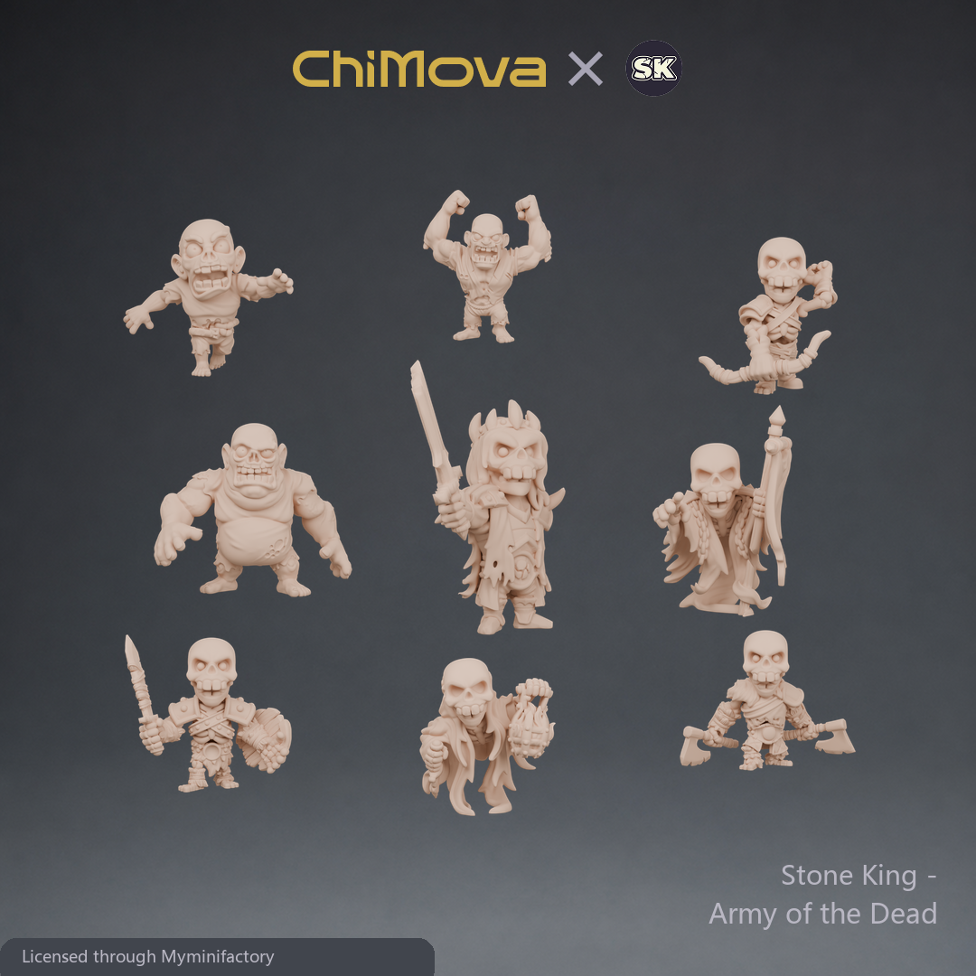 Stone King: Army of the Dead - Unpainted group