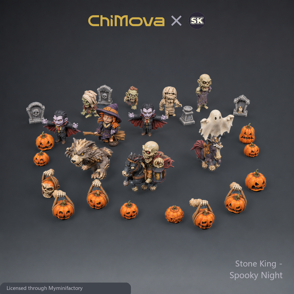 Stone King: Spooky Night - Painted group - painting reference only; product supplied unpainted