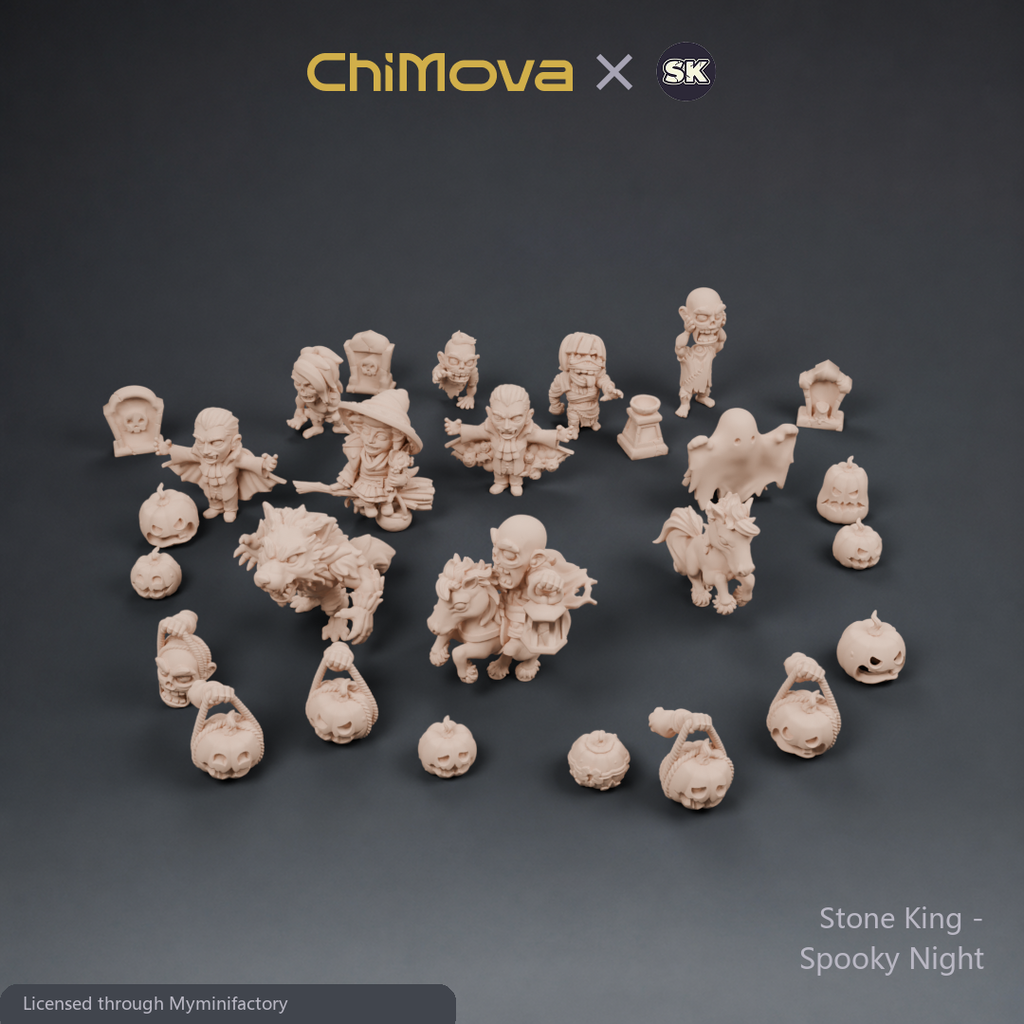 Stone King: Spooky Night - Unpainted group