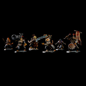 Pro-painted Tigerfolk Army miniatures bundle, 32mm display-grade tiger warriors for tabletop gaming, ready-to-play fantasy miniatures for DND.